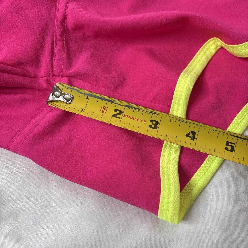 The North‎ Face GTD Women's Small Running Shorts Azalea Pink Dayglo Yellow - Picture 8 of 9